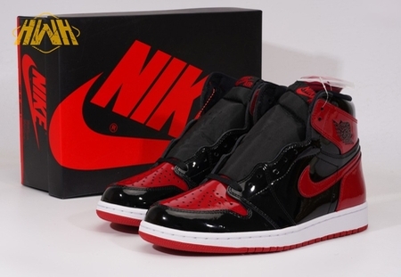 Jordan 1 Retro High OG Patent Bred 555088-063 SIZE: 36-47.5