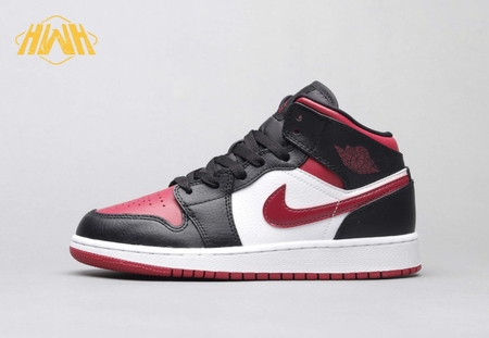 Air Jordan 1 Mid Bred Toe 36-46