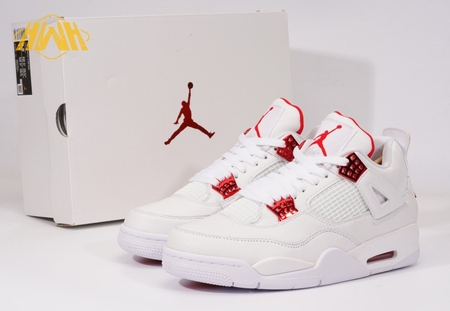 Air Jordan 4 "White University Red" SIZE: 36-46