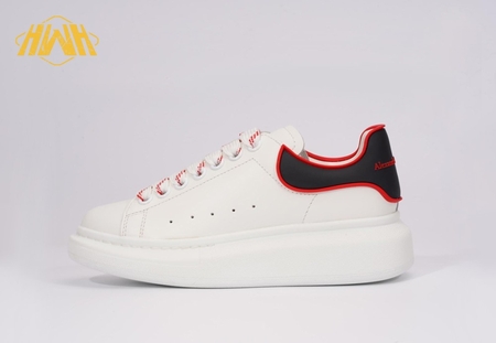 Alexander McQueen Oversized White Black Red Outline SIZE: 35-45