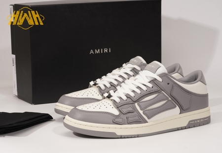 AMIRI Skel Top Low Grey White size: 40-45