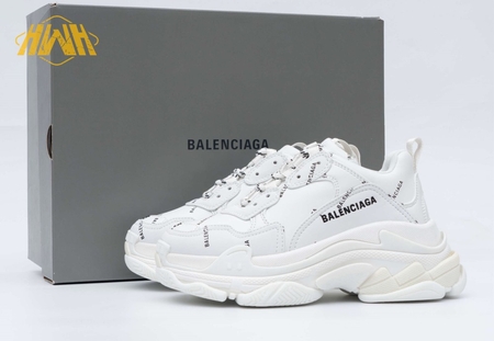 Balenciaga Triple S Allover Logo White (W) SIZE: 35-45