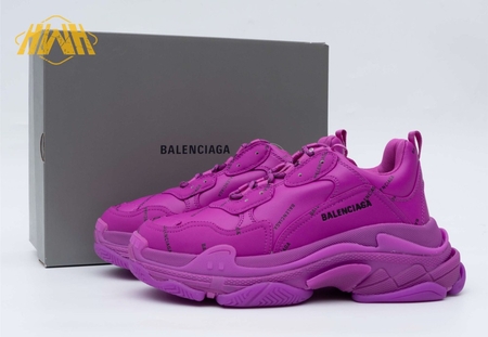 Balenciaga Triple S Allover Logo Purple SIZE: 35-45