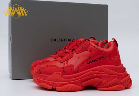 Balenciaga Triple S Allover Logo Red 35-45