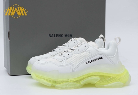 Balenciaga Triple S Clear Sole White Fluo Yellow 35-45