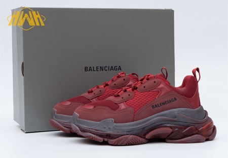Balenciaga Triple S Burgundy Red 35-45
