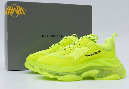 Balenciaga Triple S Clear Sole Fluo Yellow (W) 35-45
