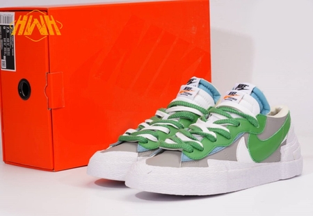 NK x Sacai Blazer Low "Medium Grey Classic Green" 36-46