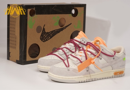 OFF WHITE X NK Dunk Low "The 50" (NO.35) size 36-47.5 available