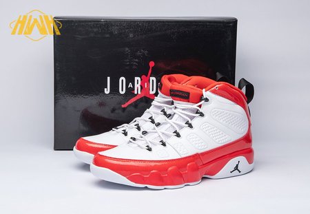 Jordan 9 Retro White Gym Red 302370-160 Size 40-47.5