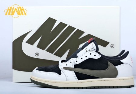 Travis Scott x Air Jordan 1 Low OG Olive DZ4137-106 Size 36-48.5