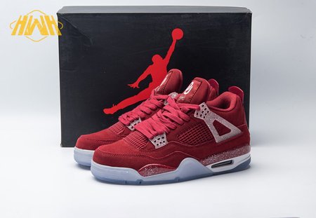 Air Jordan 4 Retro Georgetown Hoyas Claret Red White AJ4-1032076 Size 40-47.5