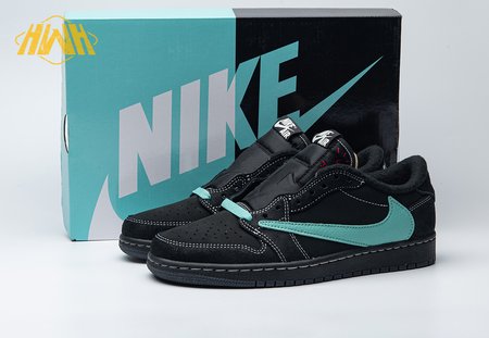 Travis Scott Air Jordan 1 Low Tiffany Phantom Custom DM7866-311 36-47.5