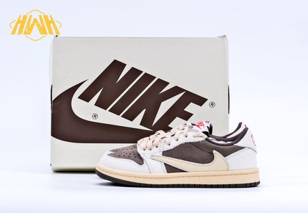 Travis Scott x Air Jordan 1 Low Reverse Mocha (Child) Size 27.5-35