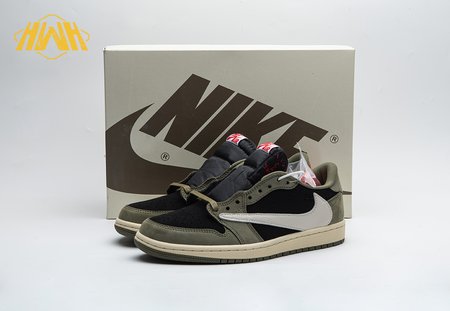 Travis Scott x Air Jordan 1 Low OG Black Olive Size 36-47.5