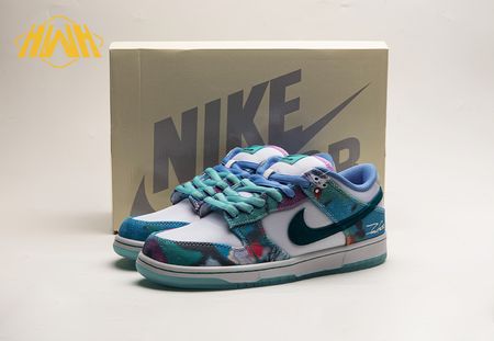 Futura Laboratories x Dunk Low SB 'Bleached Aqua' HF6061-400 size 36-47.5