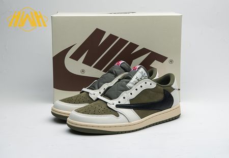Travis Scott x Air Jordan 1 Low OG Medium Olive DM7866-200 Size 36-47.5