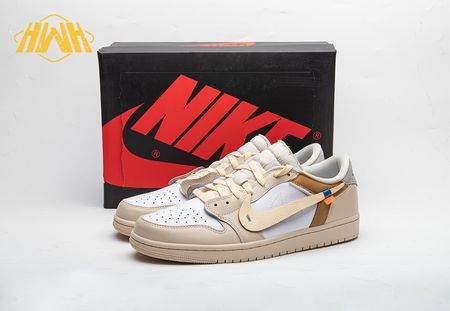 OFF-WHITE x Air Jordan 1 Low Custom-By Chef Huy Le Size 36-48