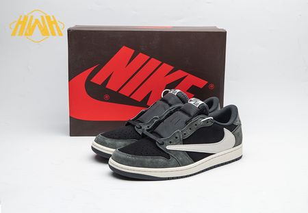 Travis Scott X Air Jordan 1 Low OG SP Grey Black Cream Size 36-47