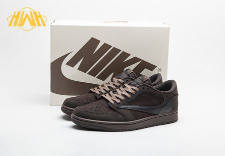 Travis Scott x Air Jordan 1 Low OG Velvet Brown DM7866-202 Size 36-48.5