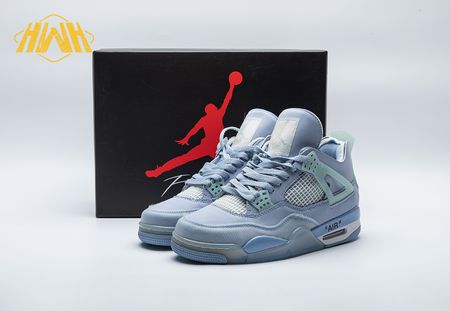 Air Jordan 4 x Off-White Blue Size 36-48.5