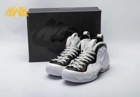 Nike Air Foamposite Pro White Black University Red 624041-103 Size 38.5-46