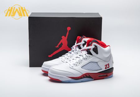 Air Jordan 5 Fire Red Black Tongue HQ7978-101 Size 40-47.5
