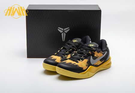 Nike Kobe 8 XDR Black Yellow 555286-077 Size 40-48.5