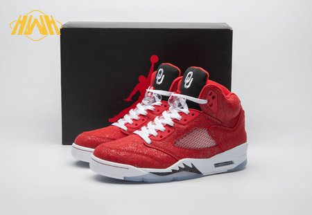 Air Jordan 5 Retro NCAA Oklahoma Sooners PE HQ7978-600 Size 40-47.5