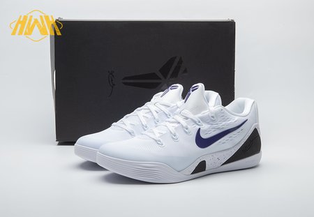 Nike Kobe 9 Elite Low EM Protro White Court Purple IH1401-100 Size 36-48.5