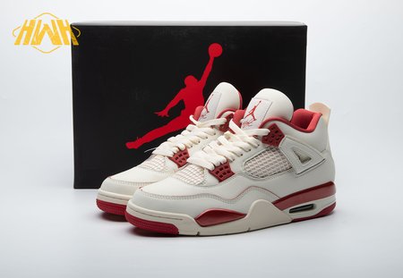 Jordan 4 Retro Pale Ivory Sierra Red HV0823-108 Size 40-48.5