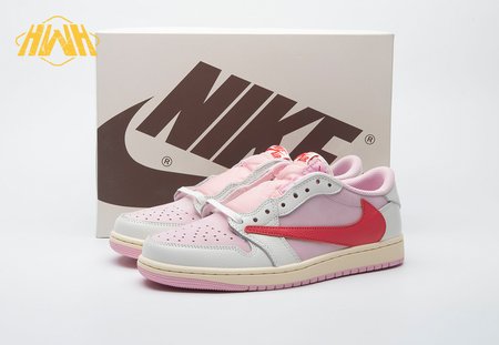Travis Scott x Air Jordan 1 Low Shy Pink IQ7604-101 Size 36-50.5